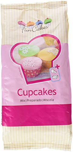 FunCakes Mix für Cupcakes: Einfach zu verwenden, perfekt gleichmäßige Cupcakes, Mini Cupcakes oder Laibkuchen, Vanillegeschmack, Konditorqualität, Halal. 1 kg.