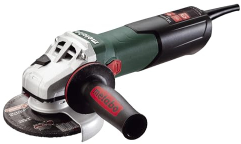 Metabo WEV15-125 HT Lock-On 13.5 Amp 2,800-9,600 rpm Angle Grinder with Electronics and High Torque, 4.5/5