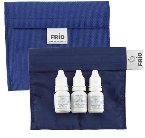 Frio Cooling Wallet - EYE DROP WALLET - BLUE-Keep eye drop medication cool up to 45 hours without EVER needing refrigeration! ACCEPT NO IMITATION! by FRIO