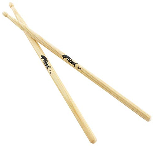 TIGER TDA77-5A 5A - Baquetas con punta de madera (madera de pacano)