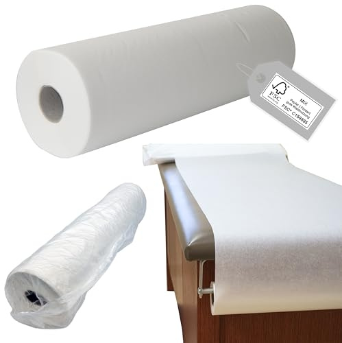 TIGA-MED Ärzterollen 2-lagig – 50 Meter – Liegenabdeckung aus Papier, perforiert & saugstark – Ärztekrepp für Praxis, Kosmetik, Tattoo & Massage – verschiedene Breiten & Mengen (9, 50cm)