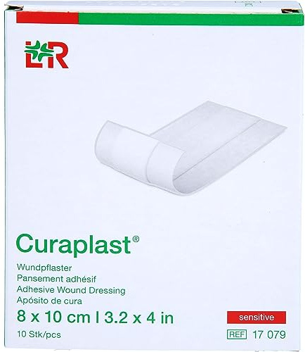 CURAPLAST Wundschnellverb.sensitiv 8x10 cm 1 m 10 St