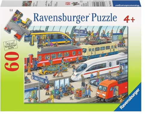 Ravensburger 09610 - Bahnhof - 60 Teile Kinderpuzzle