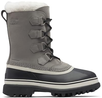 Sorel Caribou WP, Stivali da Neve Impermeabili Donna, Grigio (Shale/Stone), 37.5 EU