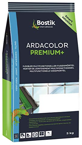 Bostik Aradcolor Premium Fuge plus Fliesen Naturstein Fugenmörtel 5Kg hellbeige