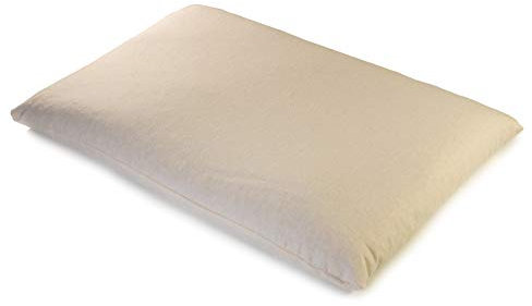 GIRAFFENLAND Bio Buchweizenkissen 40x60cm, Bio-Flanell + Bio Füllung, direkt befüllt | ungefärbt und ungebleicht | Schlafkissen, Kopfkissen
