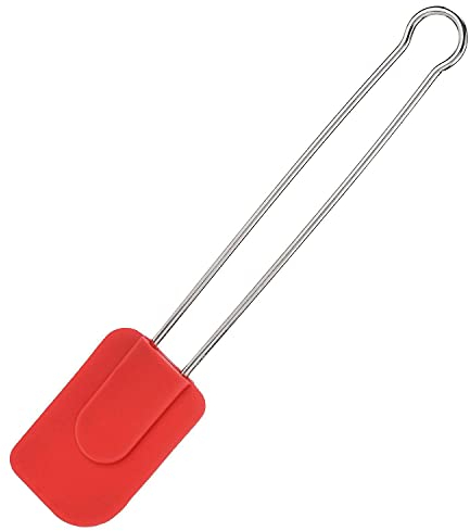 Westmark Spatola da Cucina con Testa in Silicone, Lunghezza: ca. 28,5 cm, Grande, Silicone/Acciaio Inossidabile, Rosso/Argento, 15462270
