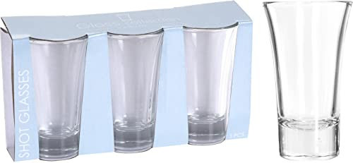 Bicchiere bicchieri in vetro da liquore 9 cm. conf 3 pz trasparenti