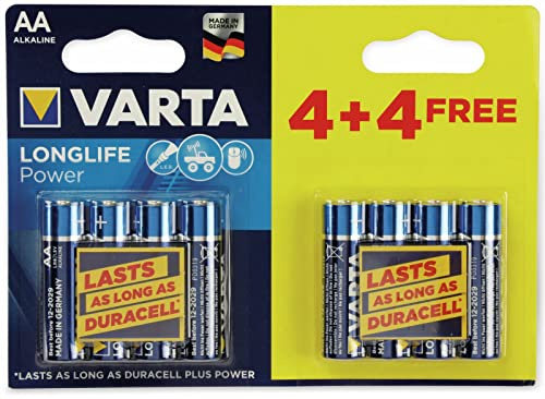 Varta High Energy AA 4 + 4 Free Battery Pack