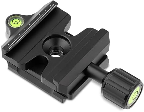 Haoge Quick Release QR Clamp Adapter Convertor for Manfrotto RC2 System to Arca-Swiss Compatible