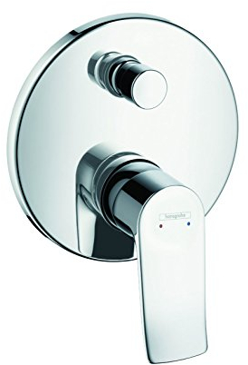 hansgrohe Metris Unterputz Wannenarmatur, für 2 Funktionen, Chrom
