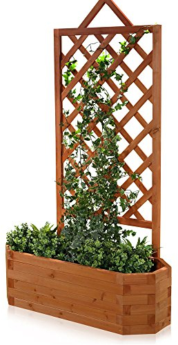 Melko Rosenbogen Rankgitter mit Blumenkübel, ca. 86 x 38 x 150 cm (B x T x H)