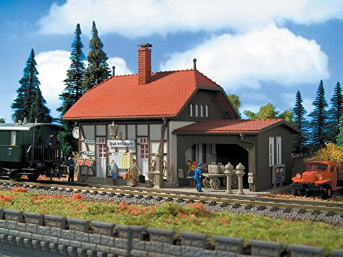 Kibri Modellbausatz H0 Bahnhof Spatzenhausen, Bausatz, Bauwerk, Kind, Kinder, Fantasie-Spieler, Unisex