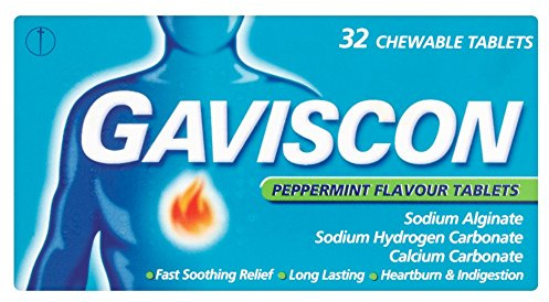Gaviscon Chewable Tablets - Peppermint, Pack of 32