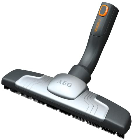 AEG AZE115 Silent Parketto Hartbodendüse (Parkettdüse, optimale Saugleistung, 100% Naturhaar, schonende Reinigung, leise, passend für AEG-Sauger mit 36 mm Ovalrohr, grau)