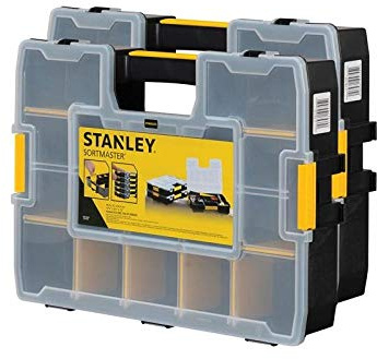 Stanley 195839 S/Master Aufbewahrungsbox für Kleinteile/Werkzeug, Organizer, 2 Stück