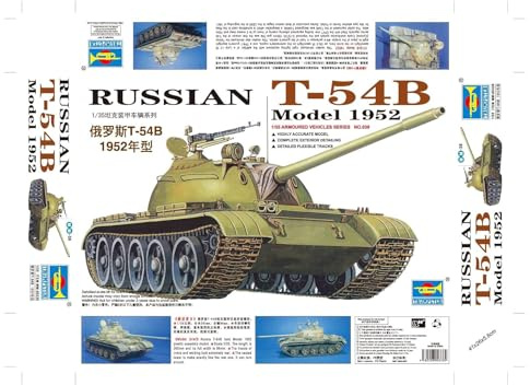 Trumpeter 00338 Modellbausatz Russischer Panzer T-54B, Verschieden