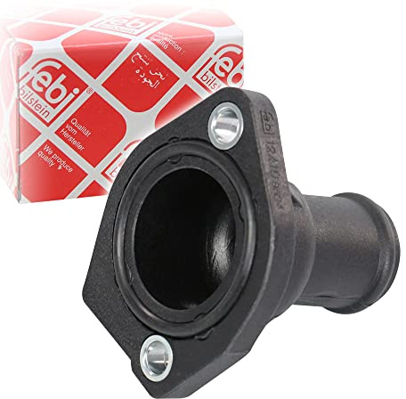 febi bilstein 12410 Kühlwasserflansch für Zylinderkopf, mit Dichtung, 1 Stück | Kompatibel mit: AUDI 100 C3 Avant, 100 C3 Stufenheck, 100 C4 Avant, 100 C4 Stufenheck, 80 B2 Stufenheck, 80 B3 Stufenheck