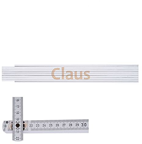 Zollstock mit Namen Claus