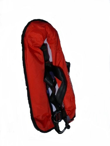 Segelladen Vollautomatische Schwimmweste in rot 150 N mit Lifebelt