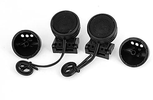 sourcing map Black Shell Car Audio System 300W 102dB Dome Tweeters 2pcs