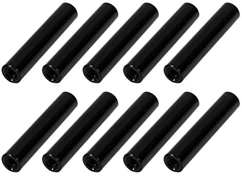 sourcing map 10Stk. M3 x 25mm Runde Aluminiumsäulenlegierung Abstandshalter Bolzenbefestigung für Quadcopter Schwarz | Runde Abstandshalter Bolzenbefestigung für Quadcopter Schwarz