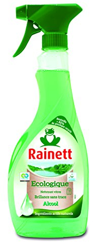 Rainett Pistolet Vitres L'Alcool Ecologique l'alcool Ecolabel 500 ml Lot de 4