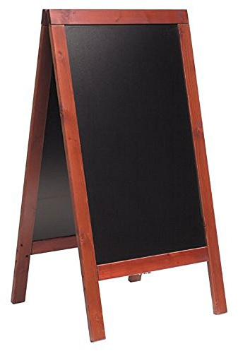 Securit Gehwegtafel/Standtafel/Sandwichboard/Aufsteller, mahagoni | Gr. 138 cm x 71,5 cm