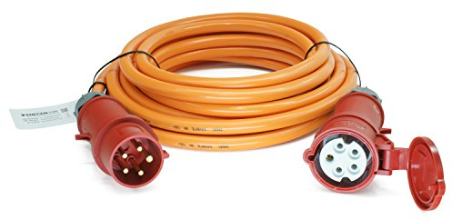 ENECEN 1133625 CEE-Verlängerungskabel 400V/32A IP44 PUR H07BQ-F 5x6 mm² mit ST/KU 5-polig 25m