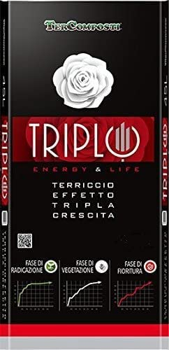Triplo Terriccio terra effetto tripla crescita 45 litri