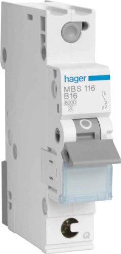 Hager MBS106 interruttore automatico B-type 1 1 modulo/moduli