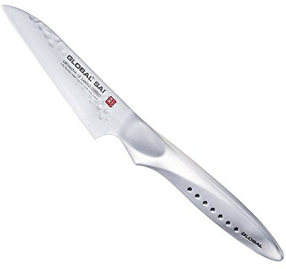 Couteau d'office japonais lame droite 9 cm Global Sai S03R