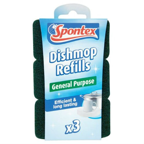 Spontex dishmop Usage général Recharge Étui 3 par lot de 6