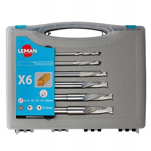Leman - Coffret de 6 mèches à mortaiser hélicoïdales - 322.500.01
