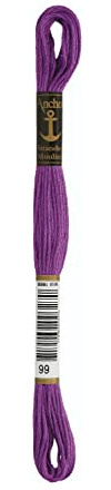 Anchor Sticktwist, Farbe:99, Stickgarne 4635-99 8m
