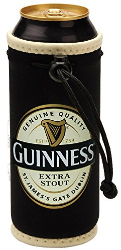 Guinness Label Drink Cooler, Black, 16 cm
