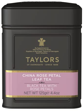 Taylors of Harrogate China Rose petal Loose Leaf Tea 125g (1 x Caddy)