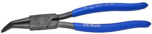 SW-Stål 41310L Låsringstång 220 mm - Böjd Säkringsringstång för DIN 5256