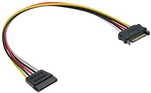 InLine 29651B SATA-kabel 0,5 m flerfärgad - SATA-kablar (0,5 m, SATA I, hankontakt/honkontakt, flerfärgad)