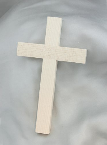 MaMeMi Kreuz aus AHORNHOLZ 15 x 9 cm Schlichtes HOLZKREUZ ohne Korpus zur WANDDEKORATION für ZUHAUSE Kirche oder Taufe