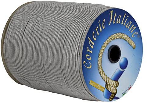 Corderie Italiane 003009610 Cordino per tende veneziane, 3 mm, 200 Metri, Grigio Perla