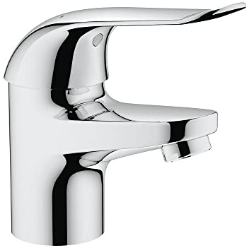 GROHE Eurosmart Care, Waschtischarmatur (mit Zugstangen-Ablauf, Wasserhahn für das Bad, langlebige Oberfläche, einfache Installation), chrom, 32762000