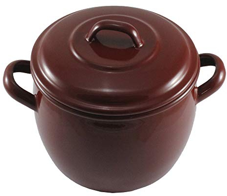 Wurko - Olla Esmalte Marrón Bombeada 36 cm
