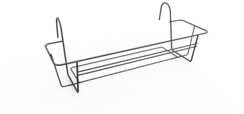 elho Green Basics Balkonkasten Rack Metall 50 - Zubehör für Balkon & Außen Zubehör - Ø 49.0 x H 19.5 cm - Schwarz/Anthrazit