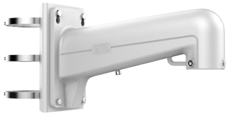 Hikvision Soporte de Poste Cámara de Seguridad PTZ Blanca - DS-1602ZJ-Pole