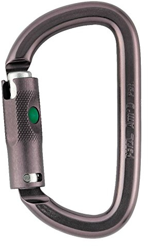 Petzl Erwachsene Karabiner Am'D Ball-Lock, Schwarz