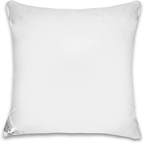 Mayaadi-Home MA16 3 Kammer Kopfkissen 80x80 cm 1600 Gramm Daunenkissen Kissen Gänse Daunen + Federn Bezug 100% Baumwolle Tragetasche Allergiker Europa EU