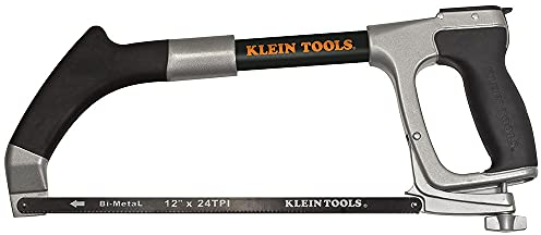 Klein Tools Hacksaw with 12-Inch Blade and 6-Inch Reciprocating Blade , Black , 702-12