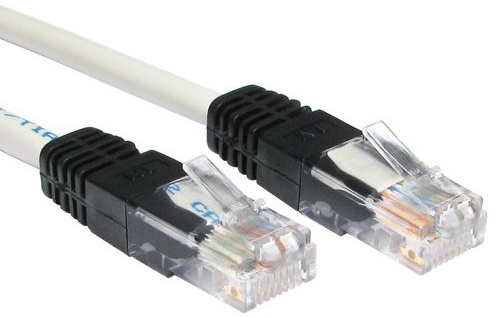 kenable Network Ethernet Cat5e UTP Crossover Cable RJ45 Gigabit LAN Lead Grey 5m