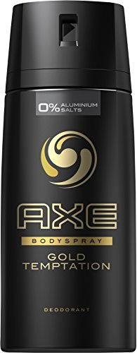 Axe Gold Temptation Deodorant Spray without Aluminium Pack of 6 x 150 ml